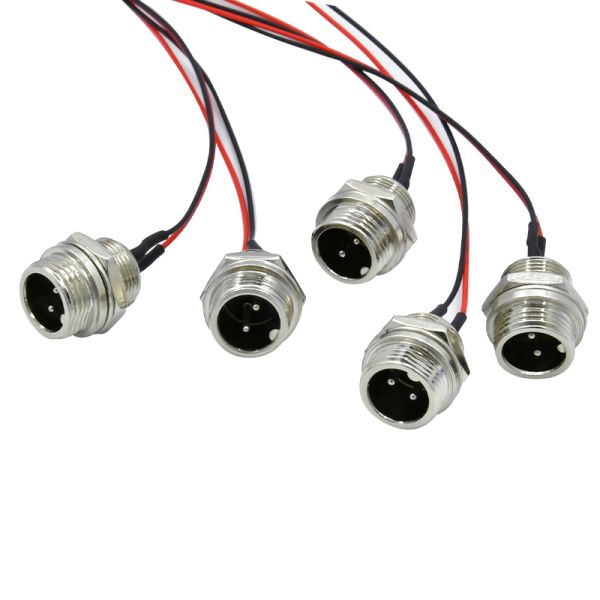 M8 a Coded 3 4 5 6 8 Pin Ip67 Waterproof Solder Type Front Panel Mount Connector With Wire
