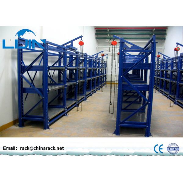 Blue Heavy Duty warehouse storage racks Conveniently Assembling Type