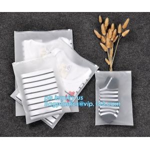 slider packaging bag for garment, Zip Slider Bag garment bag with hanger, Clear