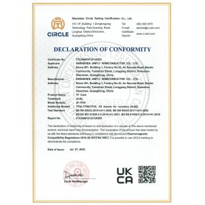 Shenzhen Jinfly Semiconductor Corporation Certifications
