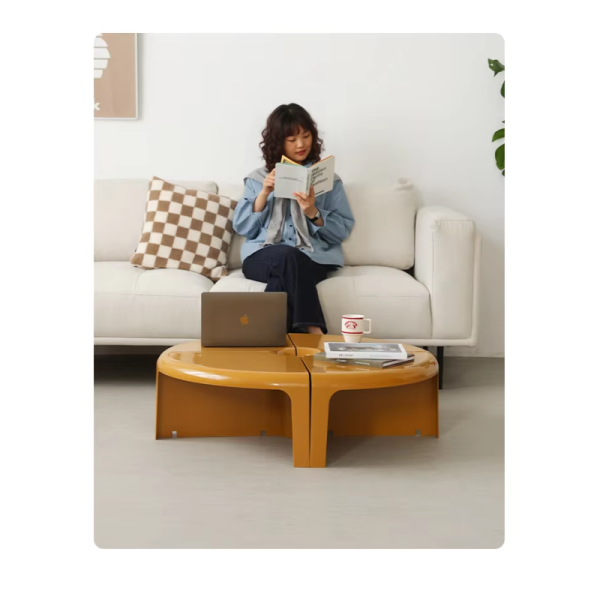 Modern Adjustable Modular Side Table Detachable Splicing Combination ABS Plastic Coffee Table Living Room Furniture Eco-Friendly