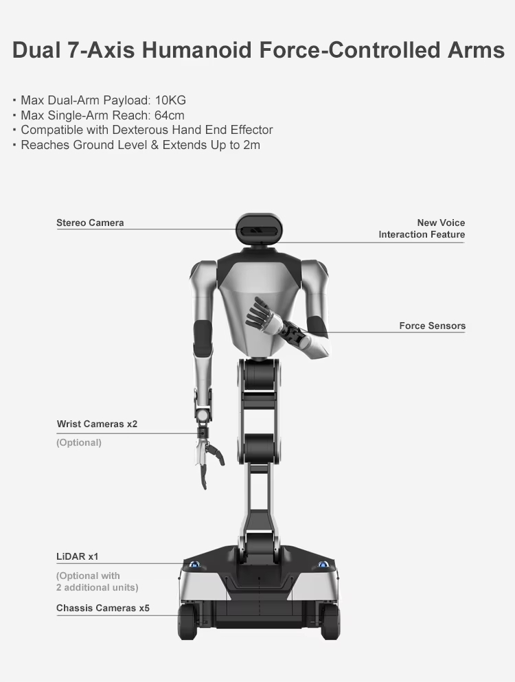 Foxtechrobot XTRON Humanoid Robot High-torque Self-developed Programmable
