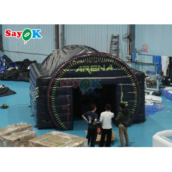 Funny Inflatable IPS Sport Games Inflatable Interactive Center Light Battle With Play System Arena Tent