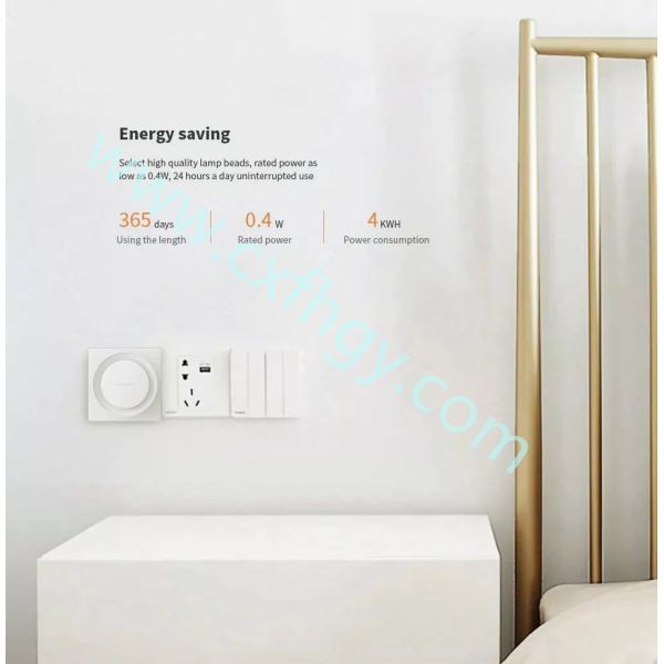 Cxfhgy Bedside light sensor plug-in LED night light Internatinal Veision Yeelight Light Sensor Plug-in LED Night Light