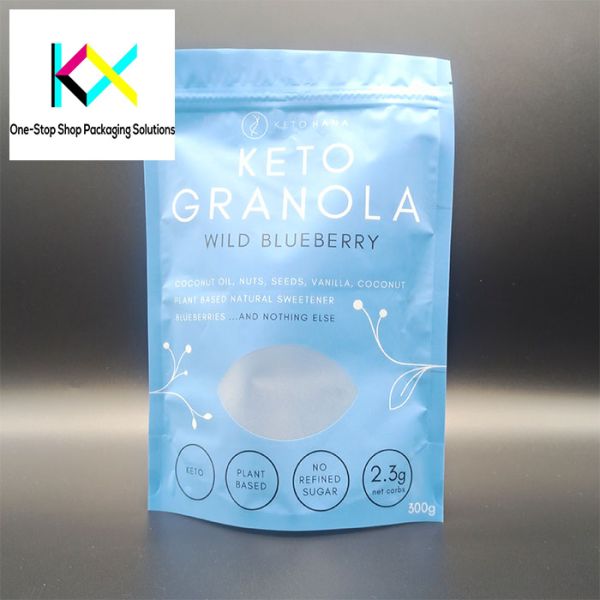 Medical Grade Food Stand Up Pouch with Zipper and Clear Window Customizable Thickness