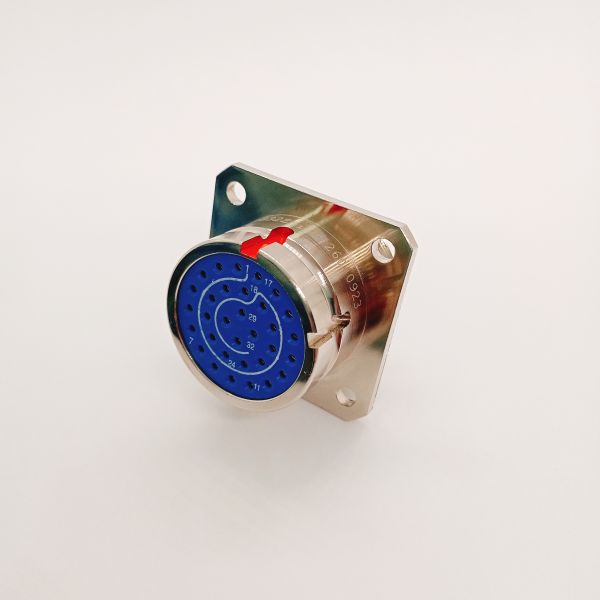 Y3A Series 32 Pin Circular Aviation Connector With Four-Hole Flange Socket Y3A-1832ZJ10