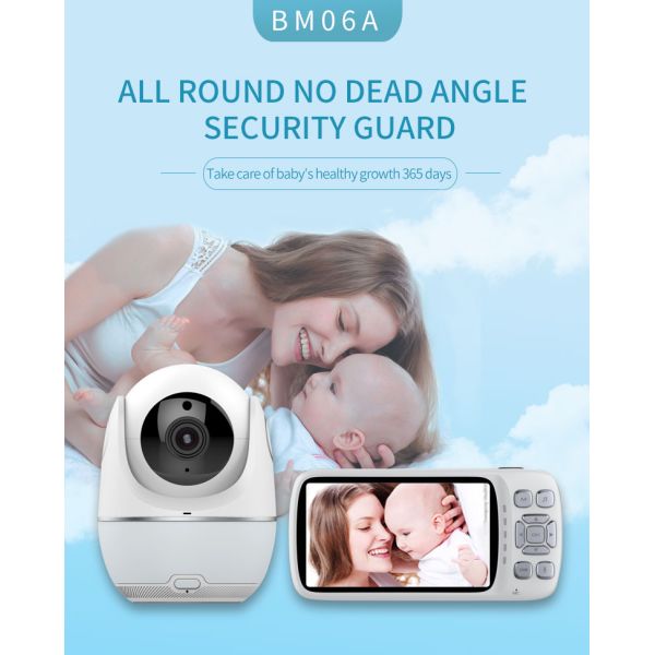 5" HD 720P Baby Monitor Built In Speaker Mic Wifi Two Way Pet Camera