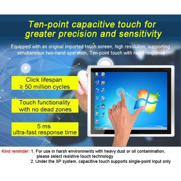 17 inch IP65 Waterproof Industrial Open Frame Touch Screen Industrial Embedded Android Computer