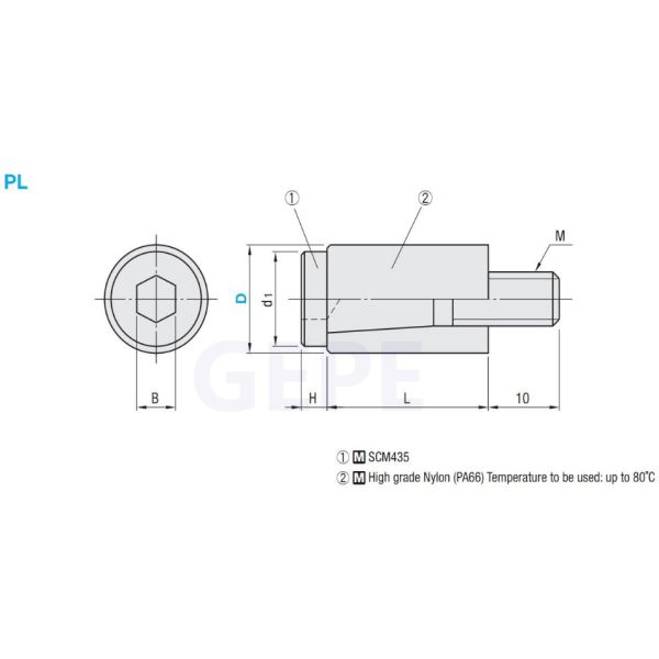 Standard Nylon Parting Locks Mould Heat Resistant For Plastic Mold