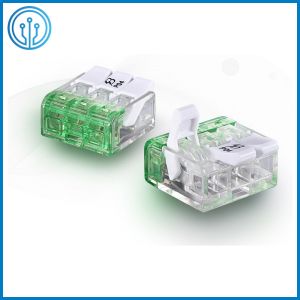 UL CQC Approved Transparent 2 Pole Compact Push Wire Connectors P04-2P For