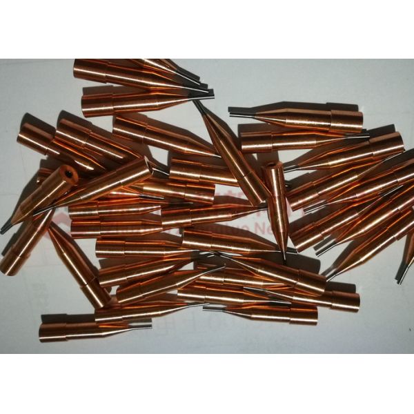 Spot Welding Tip Molybdenum Products For Copper Wire Welding , Silver Part Welding