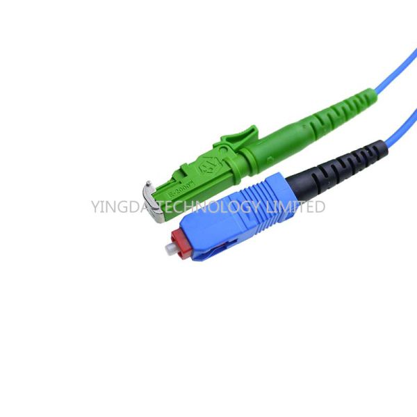 E2000 / APC - E2000 / APC Fiber Optic Patch Cord Singlemode Duplex Blue Cable LSZH