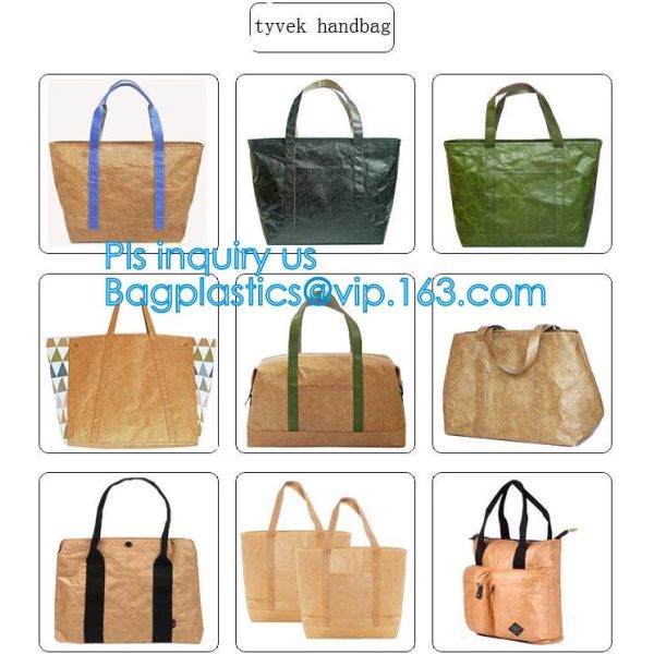 Eco-friendly Waterproof Tear Resistant Recyclable Dupont Tyvek Kraft Paper Storage Fabric Material for Laundry Bag