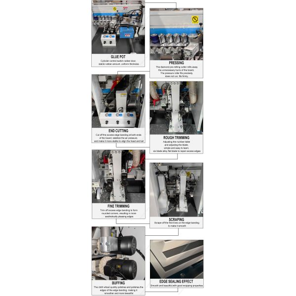 Automatic Edge Banding Machine PM50D for Woodworking Machinery and MDF Board at 0.6Mpa