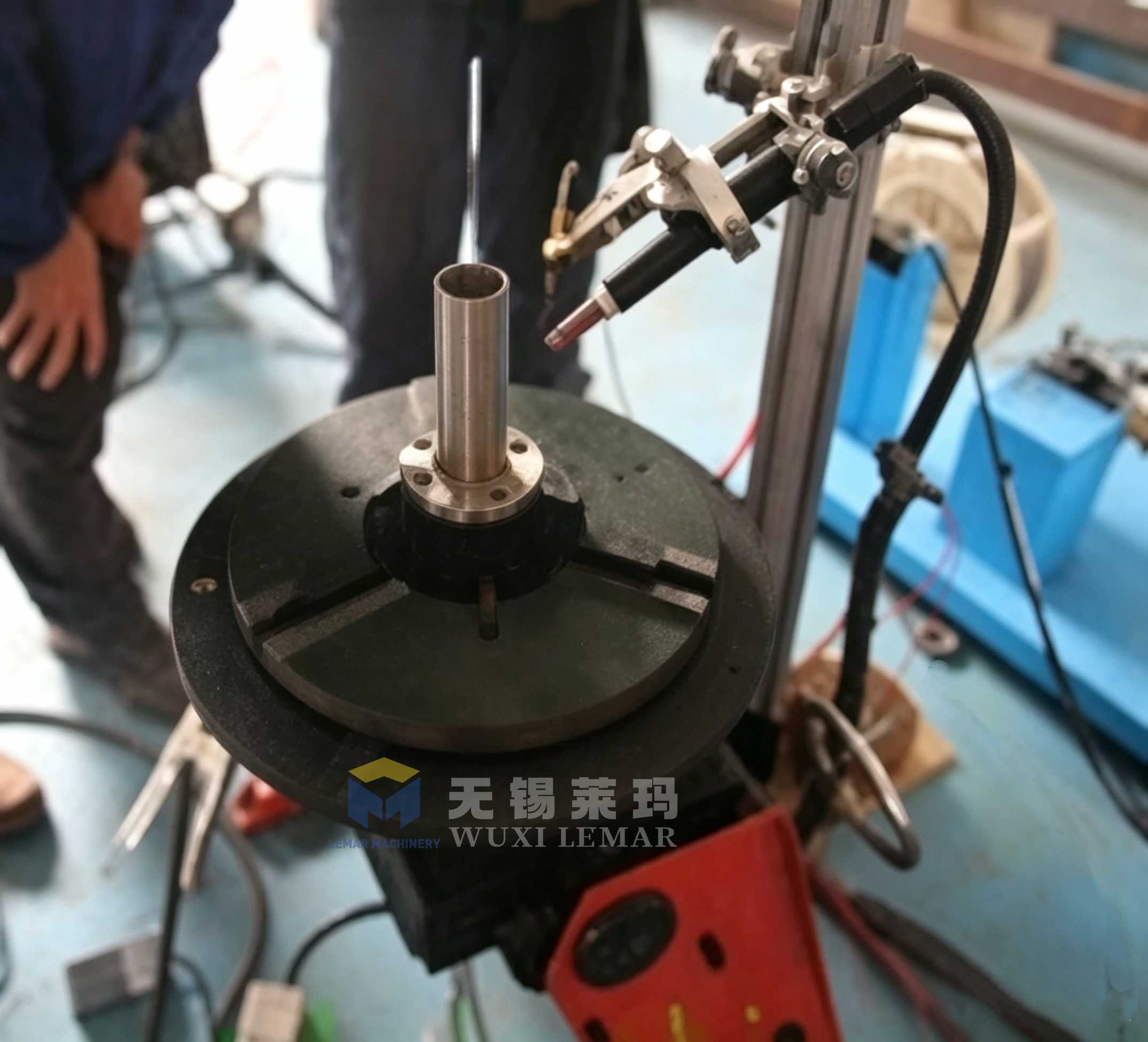50kg Rotary Welding Positioner Small Welding Turntable for Pipe Flange Circular Welding