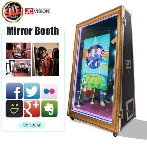 Wholesale 55inch 65inch Photo Booth Mirror , Wedding Portable Magic Mirror Photo Booth Kiosk from china suppliers