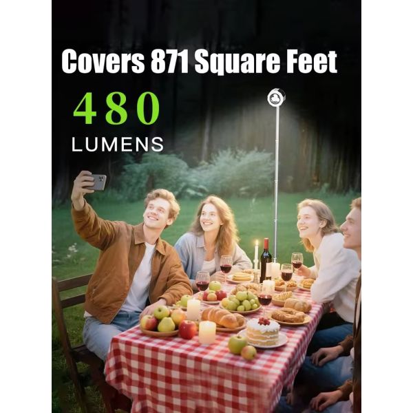 High Capacity Emergency Telescopic Outdoor Light Extendable LED Rechargeable Camping Lantern