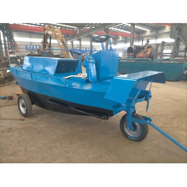 Stainless Steel Aquatic Weed Harvester with Automatic Operation and Compact Structure for Efficient Water Weed Control