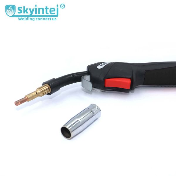 Skyintej 15AK Welding Torch Copper Plated Black Handle MIG Welding 500A DC Fast Shipping