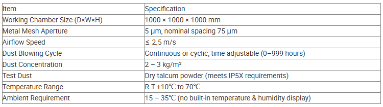 Laboratory Sand and Dust Test Chamber Programmable Sand and Dust Resistance Environmental Testing Equipment