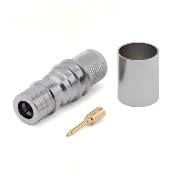 QMA Male Straight Connector Crimping Type For 50-7/LMR400 Coaxial Cable