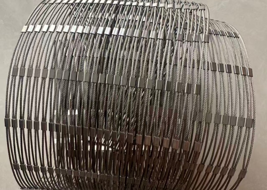 Silver Stainless Steel 304 7*7 or 7*19 Zoo Rope Netting for High Strength and