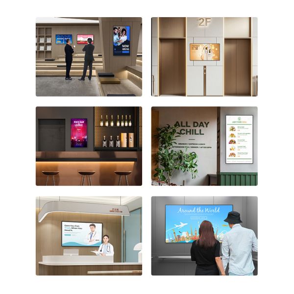 32" Elevator Wall Mount Digital Signage Display Smart Explosion Proof