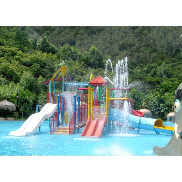 Construction Play House Fiberglass Water Park Equipment