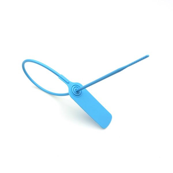 309 N Tensile Strength 400 mm Length Laser Print Plastic Security Pull Tight Seal for Container Security Lock