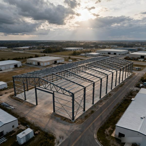 Steel Structure Warehouse Durable Prefabricated Metal Building Offering Quick Installation and Protection for Stored Goods