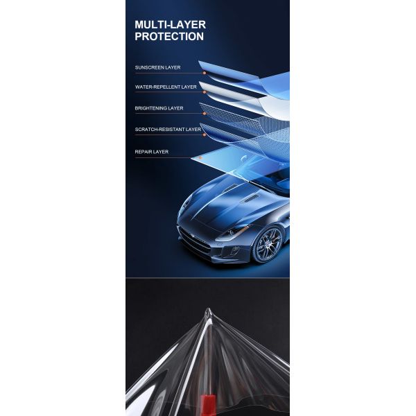 Waterproof PCU PPF UV Rejection IR Rejection Color Changing PPF