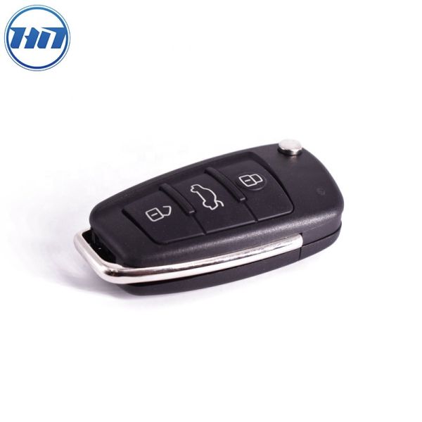 3 Buttons Flip Key Remote Replacement Shell Fit For Q7 A6