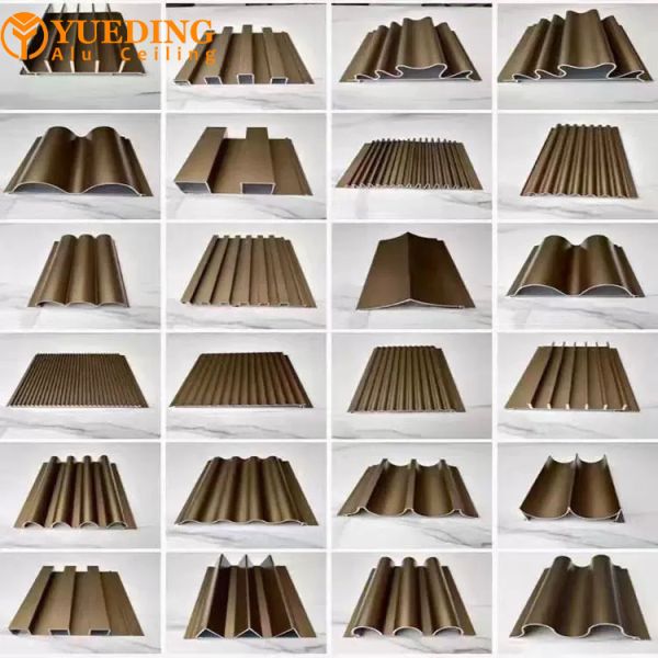 Concave Aluminum Corrugated Panels Rustproof 1.5mm For Wall Covering