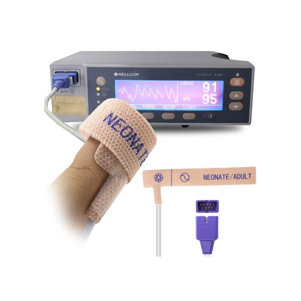 Compatible for Nellcor Max DS-100a Disposable SpO2 Sensor with Non-Woven Material and ISO 13485 Certification