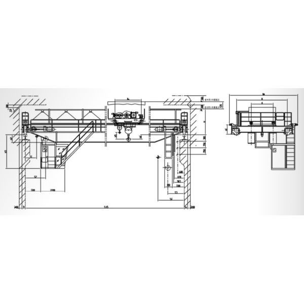 QB Model Double Girder Explosion Proof EOT Crane With Ground Control