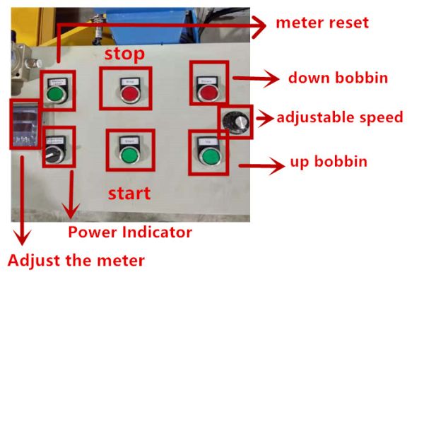 Industrial Wire Take Up Machine Electric Wire Winding Machine With Pneumatic Chuck
