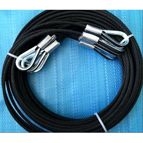 20ft 7x19 Construction Galvanized Steel Wire Rope Kit for Safety Applications