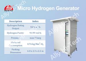 China Compact Micro Hydrogen Generator By Methanol Reforming 50 Nm3/H Rating Output on sale