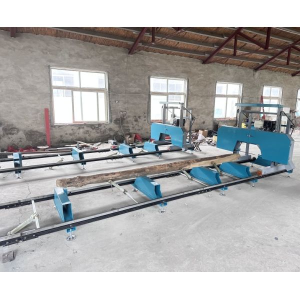 Wood cutting saw machines gas / diesel / electric portable wheels trailer sawmill ,horizontal bandsaw sawmill machine