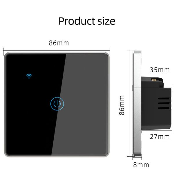 Tuya Smart Wifi Switch For Eu Standard 3 Gang Metal Bezel App Remote Schedule Voice Control