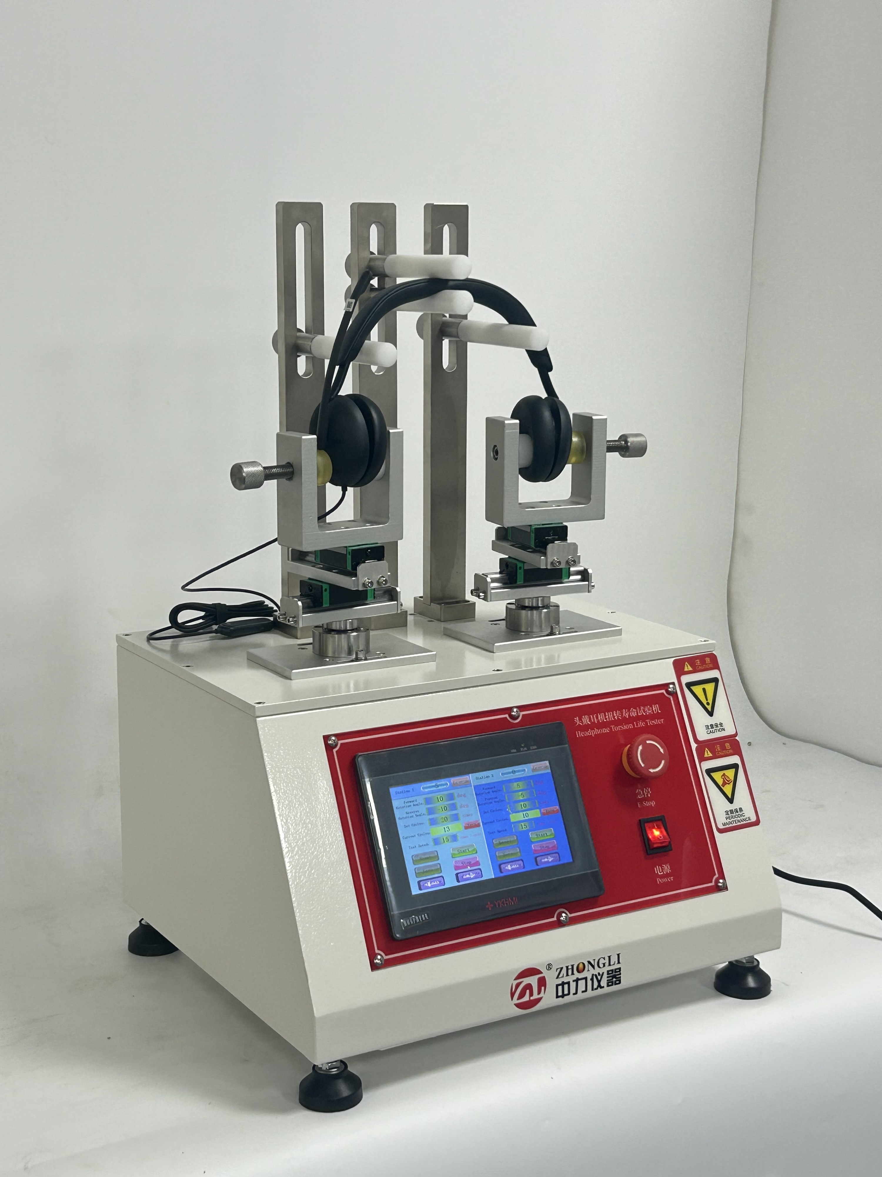 IEC 60268 EN 60268 Headphone Torsion Life Tester | Headset Rotary Durability Testing Machine
