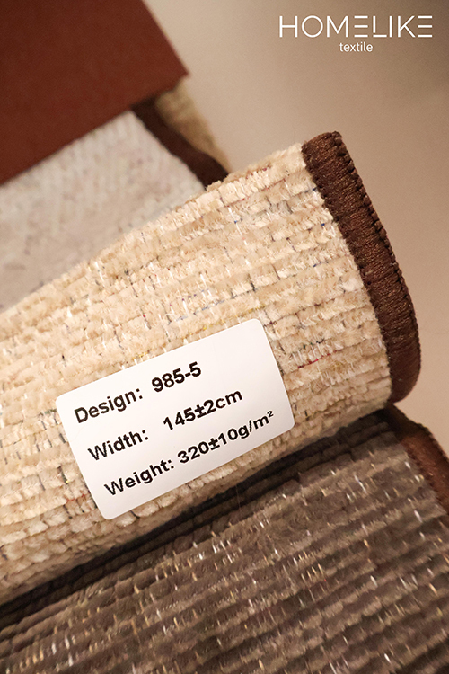 High-density Mixed Yarn Woven Chenille Fabric For Home Textile