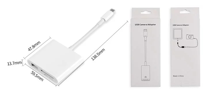 SD TF Card Slot Lightning Adapter Cable