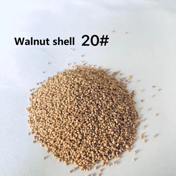Crushed Walnut Shell Grit Blast Media 12# 1.7 - 2.0 mm for Sandblasting