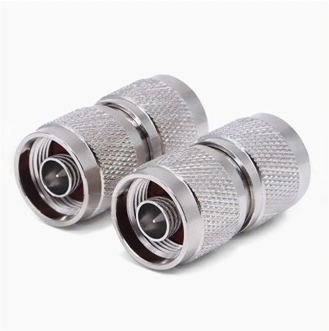Gold-plated Brass N Connector 50 ohm Clamp Type RF Connector for Super Flexible Cable