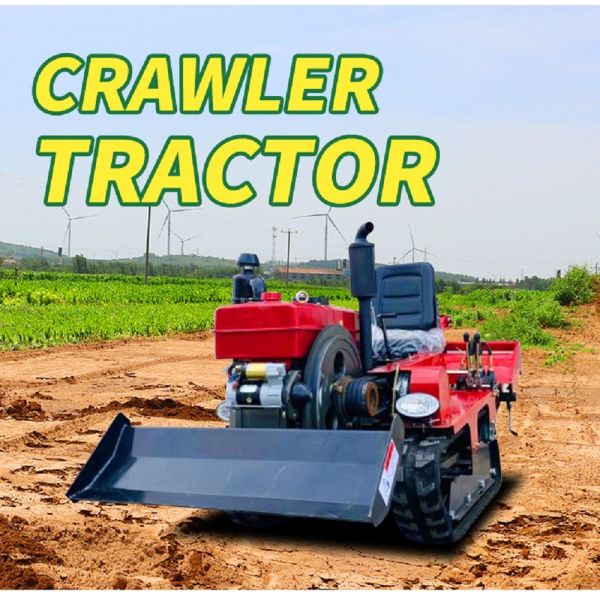 Rubber Track Small Crawler Tractor Multifunctional Paddy Field Crawler Mini Tractor 25 Hp