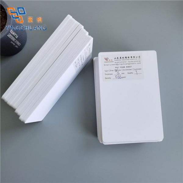 YINGCHUANG White Rigid PVC Foam Board 1220X2440MM For Kitchen Cabinets