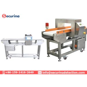 High Sensitivity Industrial Metal Detector Conveyor 300 - 450mm Detection
