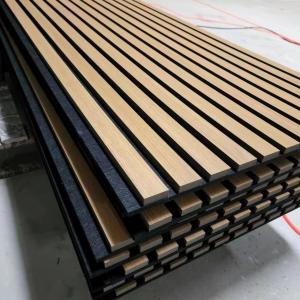 Wholesale Akupanel Wood Veneer Slat Acoustic Soundproof Wall Panels For Home Office from china suppliers