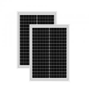 China 5BB 40w Monocrystalline Solar Panel Customized For Street Light Flashing Light on sale